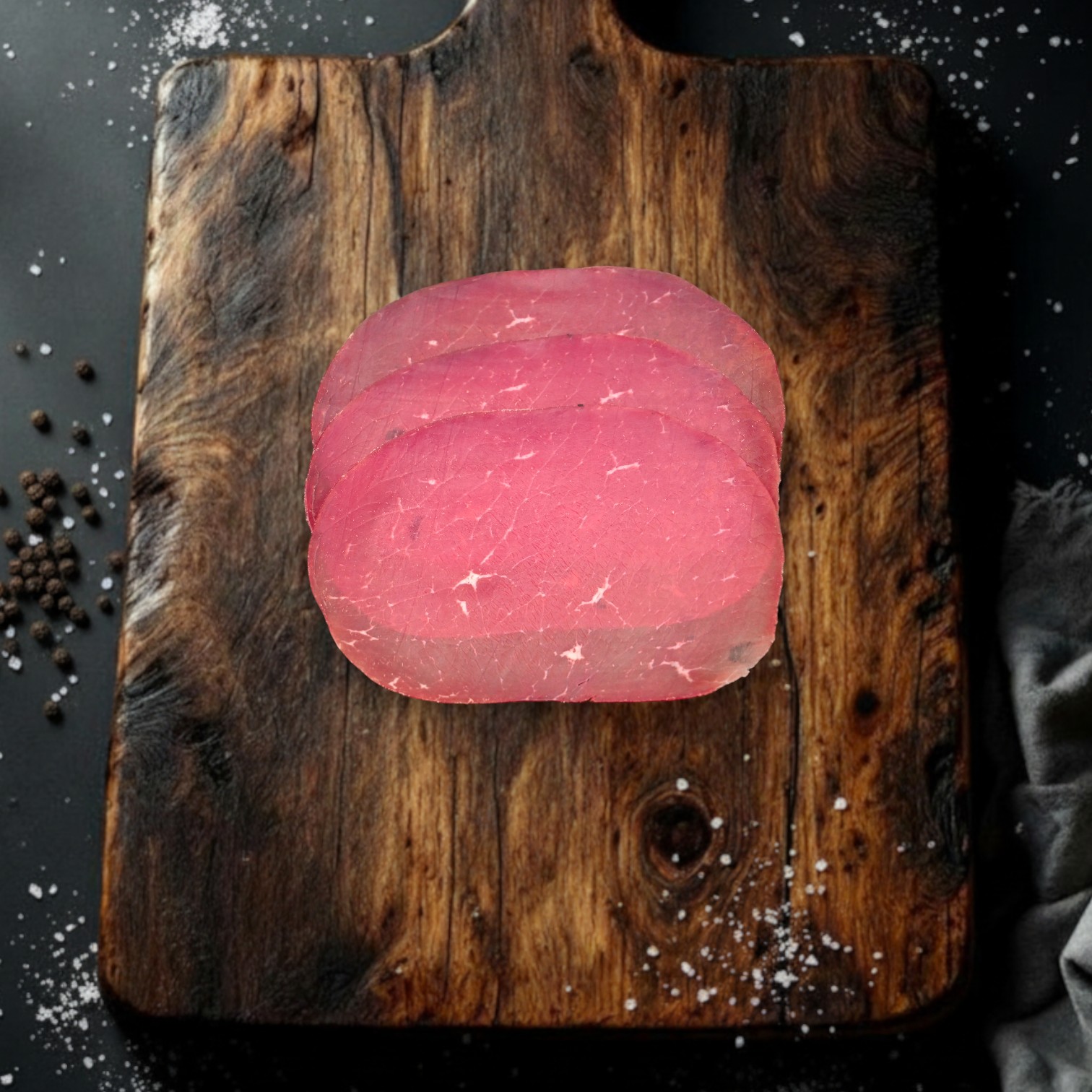 Bresaola geschnitten