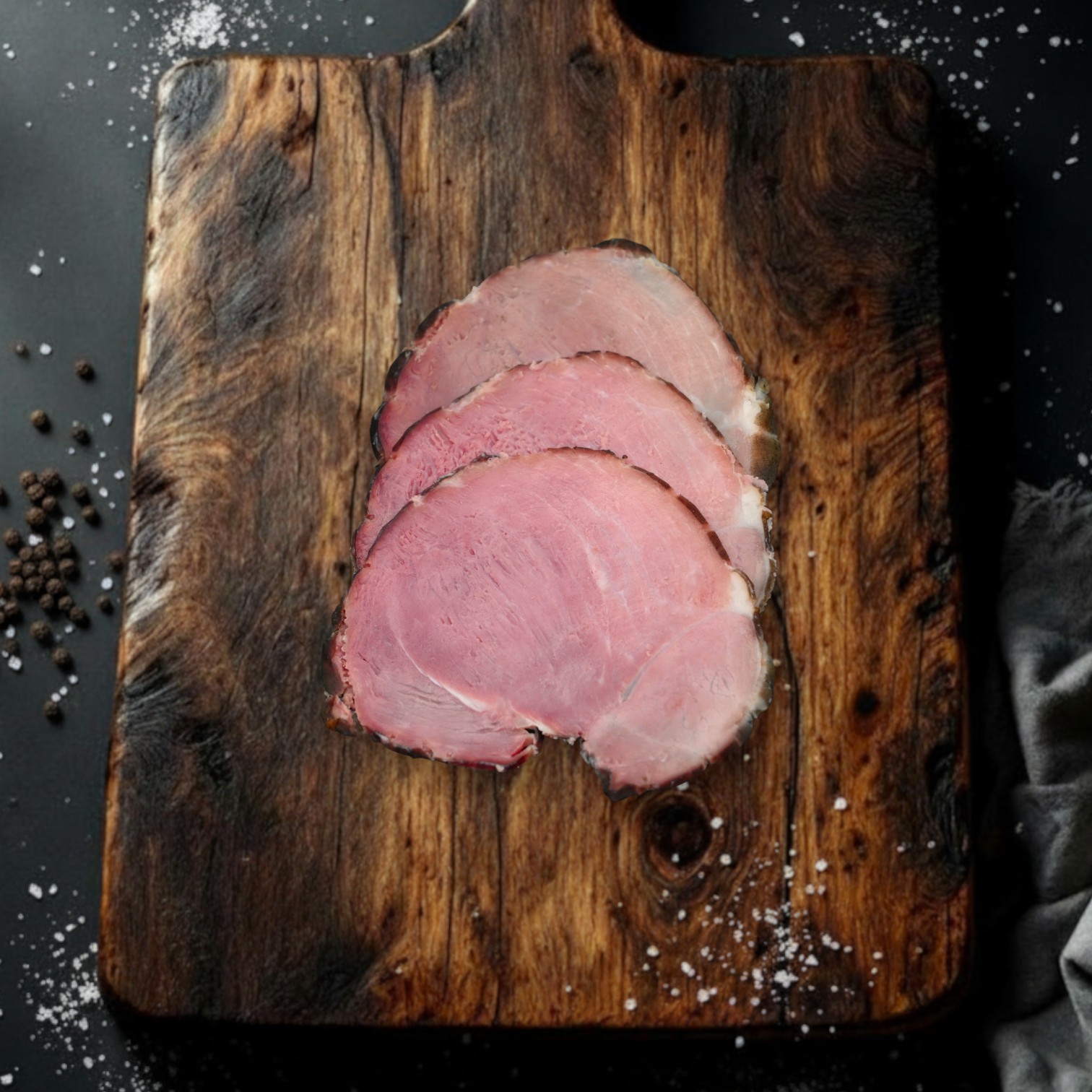 Bauernschinken geschnitten