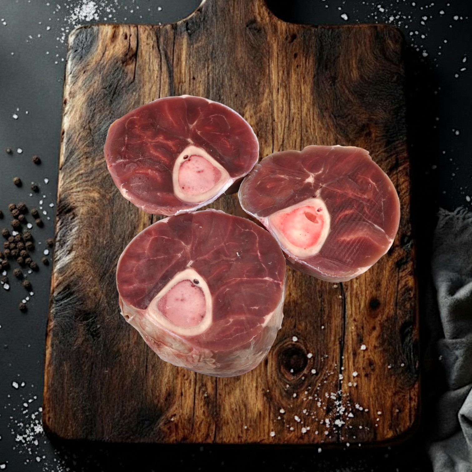 Kalbshaxen geschnitten