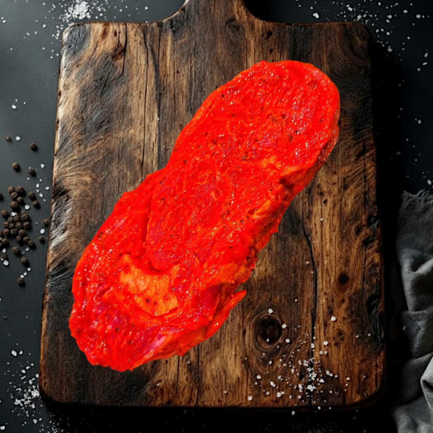 Rindshohrückensteak mariniert