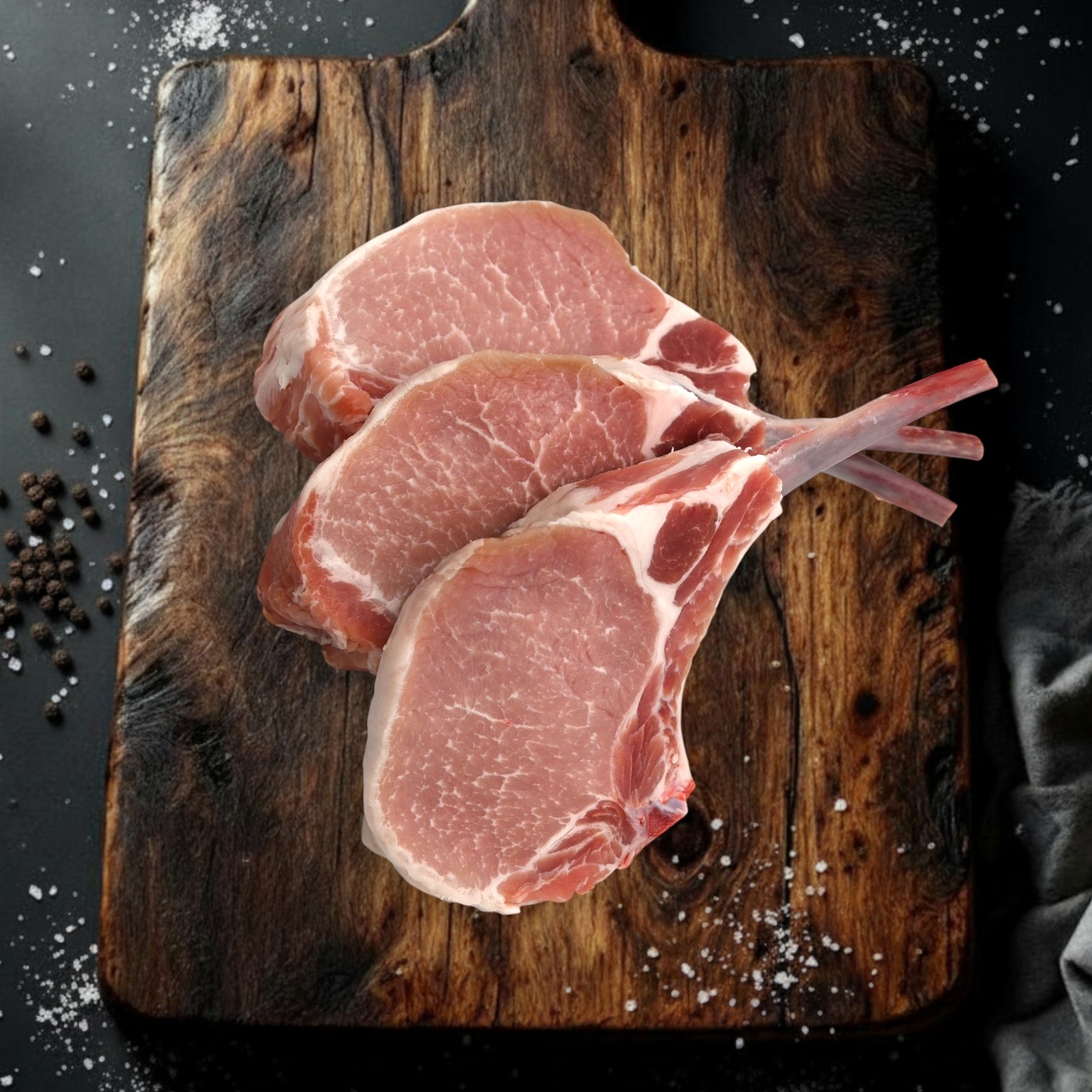 Schweins Rack portioniert