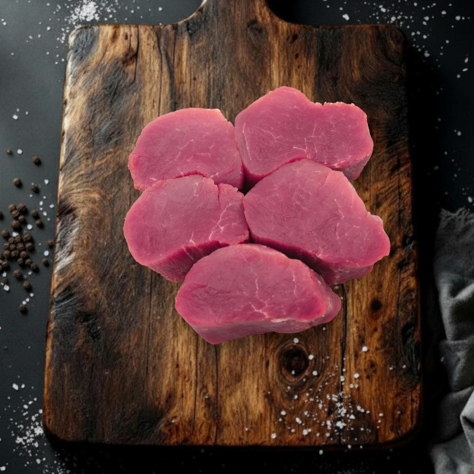 Schweinsfilet portioniert