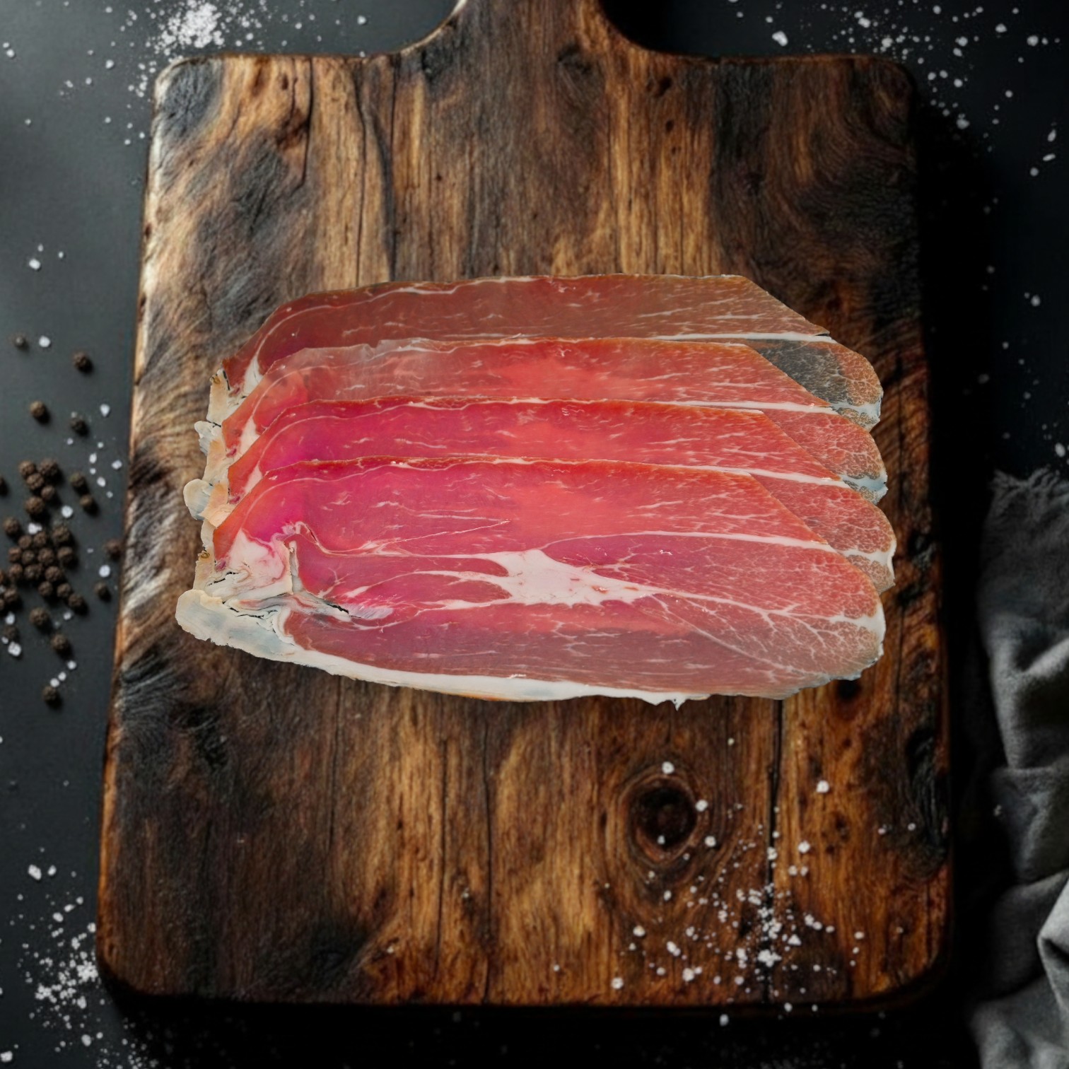 Pioradoro Rohschinken geschnitten