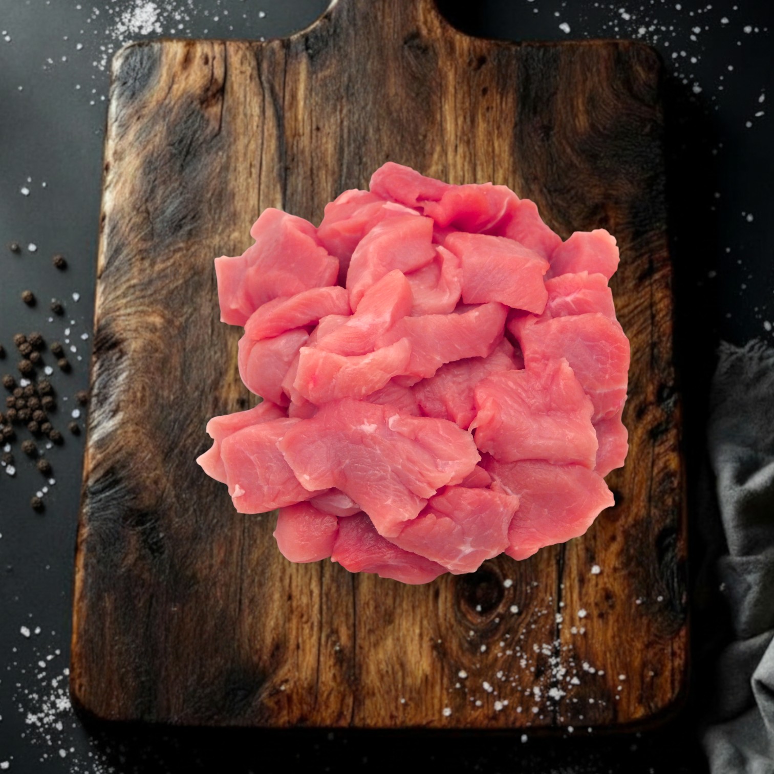 Schweinefleisch geschnetzelt