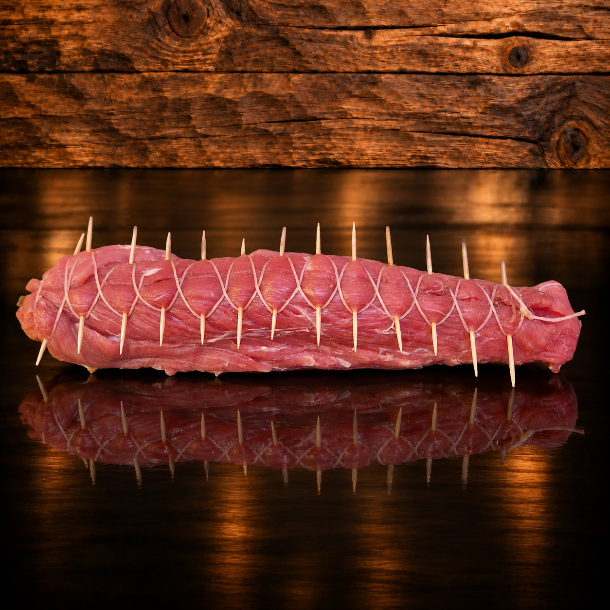 Appenzellerfilet auf Holzschneidebrett